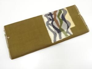 アンティーク　抽象模様織り出し　銘仙着物洗い張り